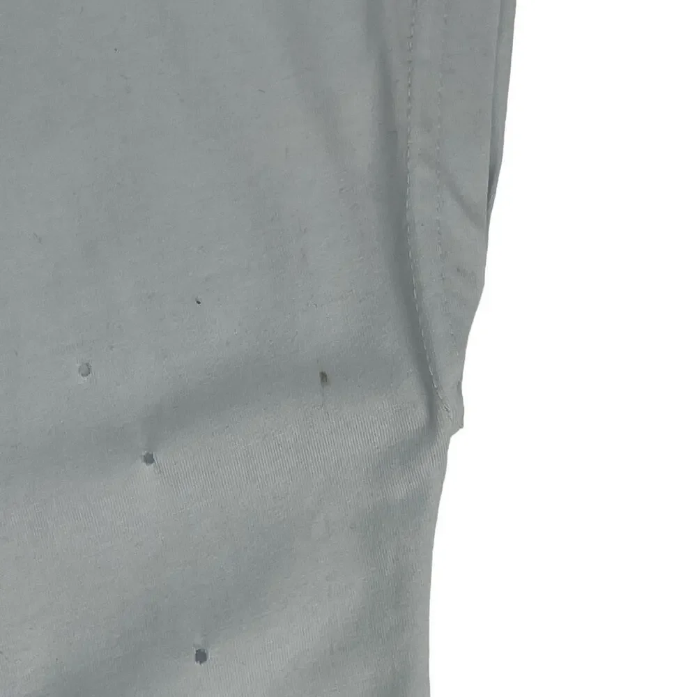 Balboa Women’s White Sequins Heart Lip Holes All Over Short Sleeve Tee T-shirt - Picture 4 of 11